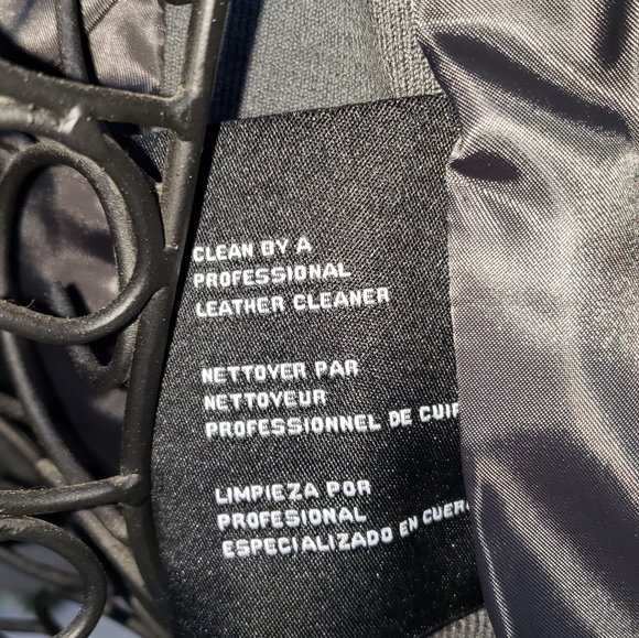 Michael Kors Putty Gray Leather Moto Jacket XS New - Picture 5 of 6